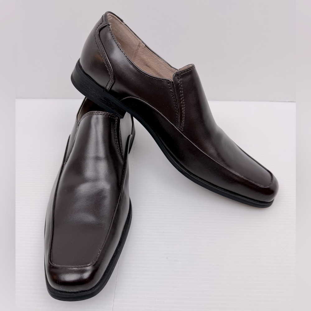 J. Ferrar JF Oxford Loafer Slip On Men’s 9 1/2 M Shoes Brown Leather 014-4472
